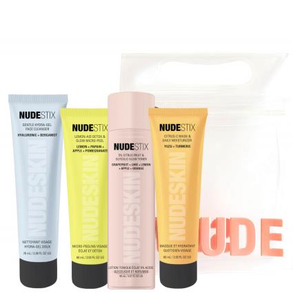 NUDESTIX Nudeskin 4-Step: Citrus Renew Set for Gentle Skin