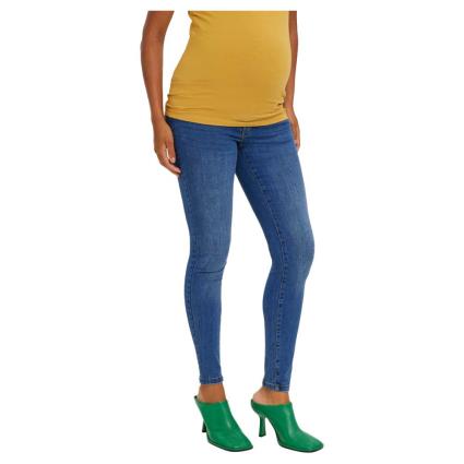 Mamalicious Tanya Piping Jeans Vi349 Jeans Azul M Mulher