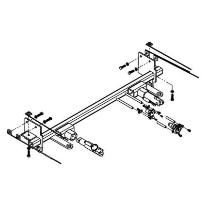 Blue Ox Nissan Versa Sedan 2020/2021 Tow Bar Base Plate Support Prateado