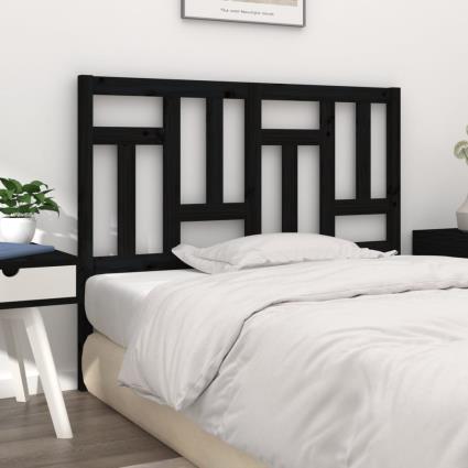 vidaXL Cabeceira de cama 165,5x4x100 cm pinho maciço preto