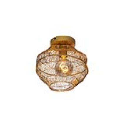 Oosterse plafondlamp goud 25 cm - Vadi