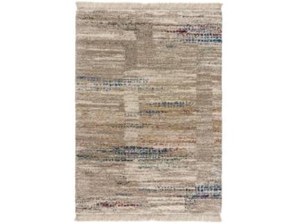 Alfombra de pelo largo con flecos - ATTICGO - Yebel - Multicolor, 160X230 cm