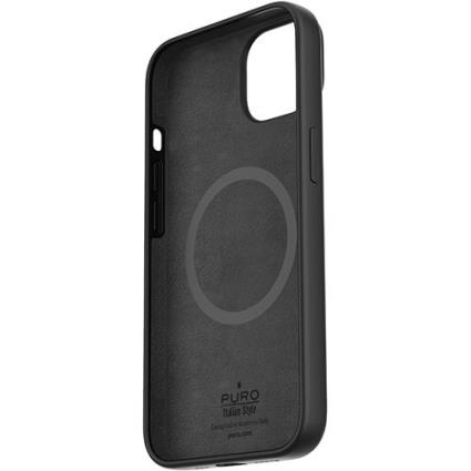 Capa Silicone Icon Mag Puro com MagSafe para Apple iPhone 14 Plus - Preto