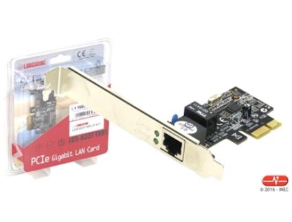 Placa rede Longshine PCI-E  10/100/1000Mbps gigabit c/baixo perfil Placa de rede Longshine Gigabit PCI-E com/sem baixo perfil