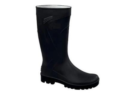 Bota  pvc caña alta negra talla 39-46 t/calzado numero 42