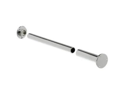 Tubo cromado ø25 p/2bandejas mueble bajo
