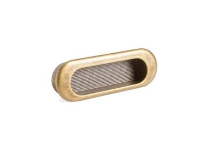 Tirador embutir zmk casto ovalado 90x30 antica firenze p/posicion horizontal/vertical.
