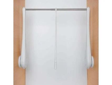 Perchero servetto only medidas 1228 600-1000 mm color blanco-niquel