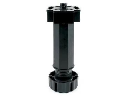 Pata cocina octo regulable 85-110 negro  con teton expansible de 13mm. (caja 4)