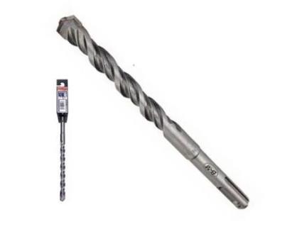 Broca para martillo sds-plus 2 puntas doble canal largo 250mm broca 16mm