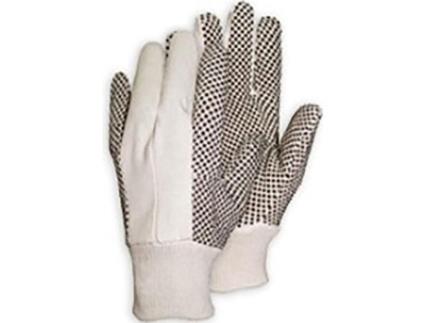 Guantes algodon lunares pvc (caja 12)