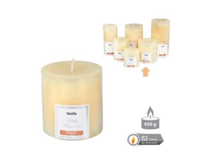 VELA CILÍNDRICA PERFUMADA CREMA