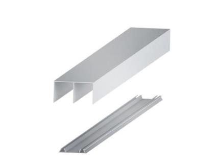 Kit guia aluminio lugano plata mate 3m sp10/16