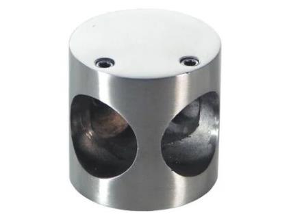 Nudo conector cabine 90  tubo 25mm. inoxidable