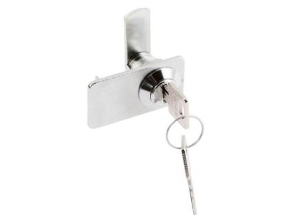 Cerradura puerta cristal doble cromo