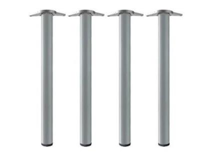 Juego de 4 patas modelo neiva para mesa 60ø h710 acabado gris metal
