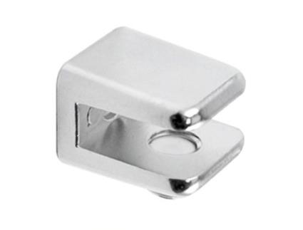 Soporte cuadradas 18x16 para cristal 6mm cromo (caja 2)