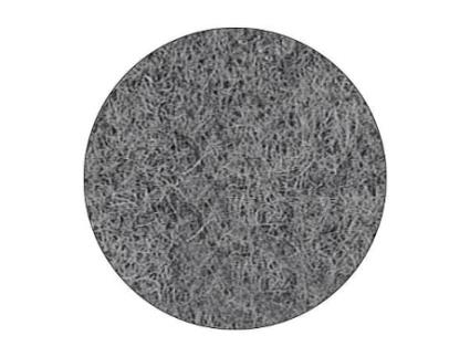 Fieltro adhesivo redondo ø50 gris (24pcs)