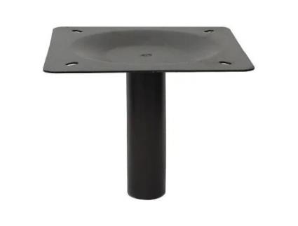 Columna ø50 con placa p/alt 205 negro mate solo para bases begga e iza.