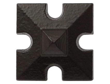 Clavo forja roseta 45x45 n.1000 negro