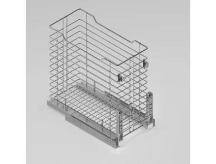 Kit modulo tolva ropa cadence m300 cromo guia ca, extracción total suj.lateral + escuadras