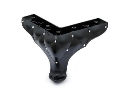 Pata plastico okaliptus joya h135 negro  180x180x135