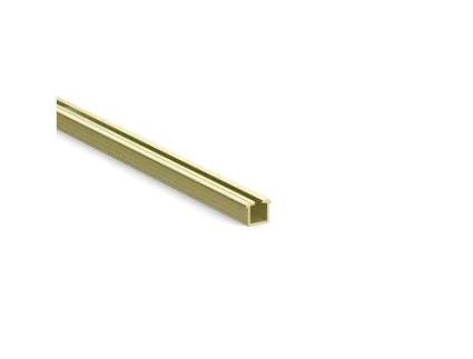 Perfil aluminio superior/inferior drive 3 metros plata mate, oro satinado, negro mate acabado oro satinado