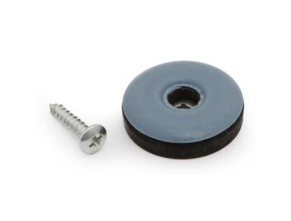 Deslizante ptfe ø30 gris c/torn (8u)