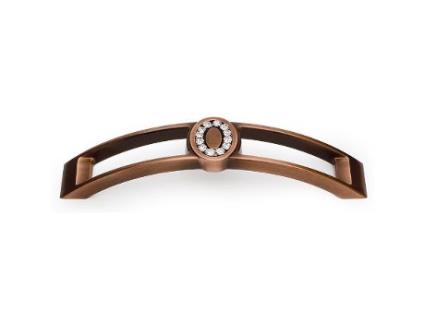 Tirador zmk/cristal moon c64 cromo distancia 128 acabado bronce