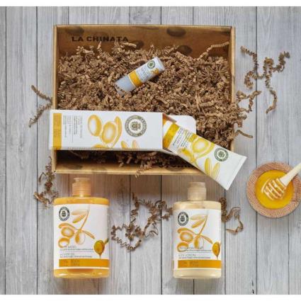 La Chinata Honey Cosmetic Basket Set Cosmetic