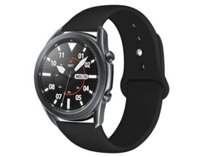Pulseira bracelete silicone liquido Amazfit GTR 47mm Preto