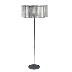Candeeiro de pé SALOMON 1 LÂMPADA D45CM PRATEADO