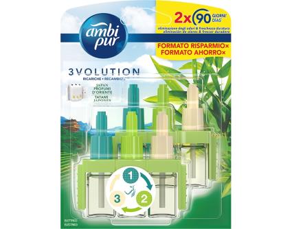 Ambientador Ambipur Eléctrico Recarga 3 Volution Japan Ess 6x21ml
