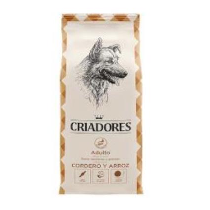 Criadores ração com cordeiro e arroz para cães