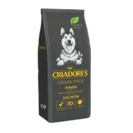 Criadores ração sem cereais salmão para cães