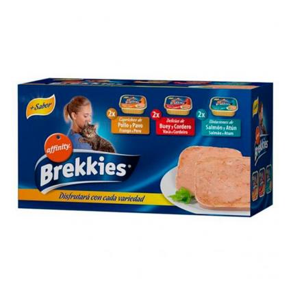 Affinity Brekkies Terrinas para gato - Multipack 6