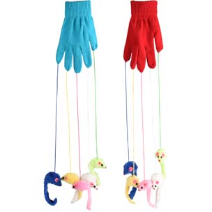Flamingo Luva de brinquedo para gatos