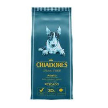 Criadores Grain Free Peixe ração cães de raça média e grande