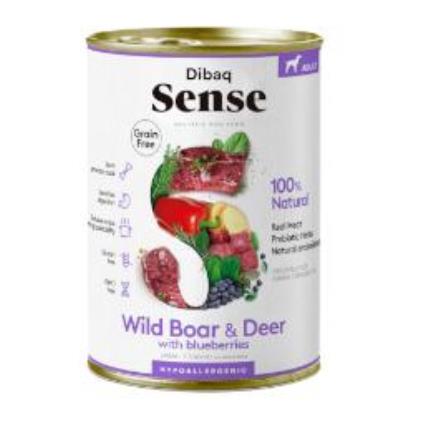 Dibaq Sense Grain Free Cervo e javali Lata para cães adultos