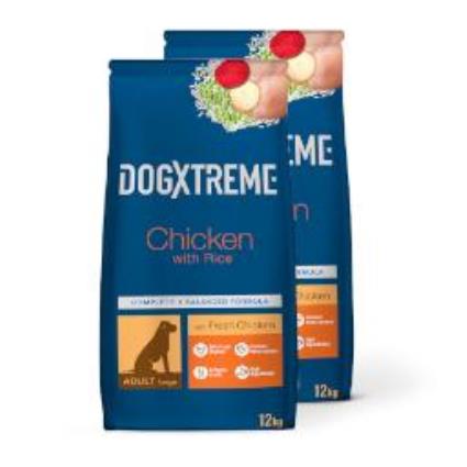 Dogxtreme Maxi Adult frango - 2 x 12 kg