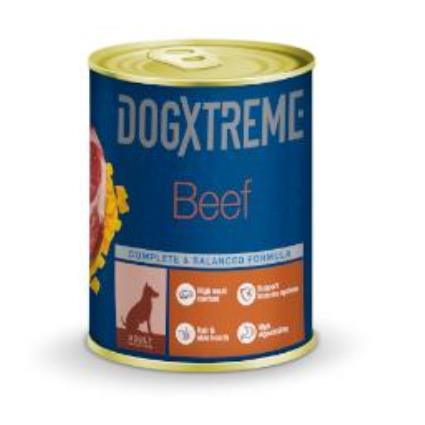Dogxtreme Adult vitela com abóbora lata para cães