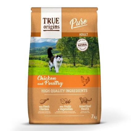 True Origins Adult Pure Frango ração para gatos