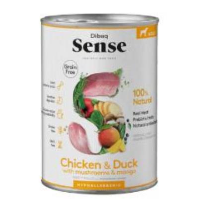 Dibaq Sense Grain Free Frango e Pato Lata para cães