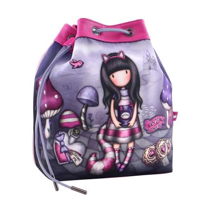 Santoro London Gorjuss™ Cheshire Cat Gymsack Rosa