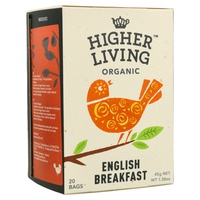 Higher Living Organic Chá preto 20X 45g - Chás