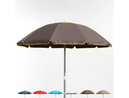 Guarda-sol de alumínio 220 cm à prova de vento e proteção UV profissional Bagnino Fluo