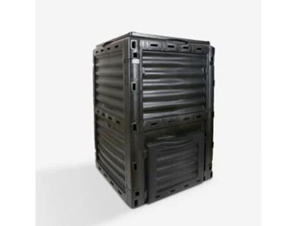 Compostor para jardim composter externo em plástico 300 litros Humus