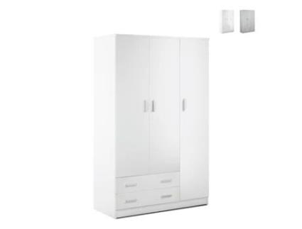 Guarda-roupa moderno guarda-roupa quarto 3 portas 2 gavetas Mell