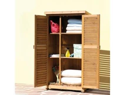 Armário de jardim com recipiente externo de madeira Utile 4