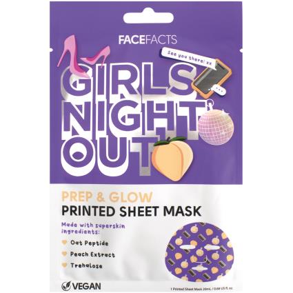 Máscara Facial de Tecido Girls Night Out Face Facts
